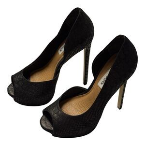 Steve Madden Women's Krona-S Black Snake Pump